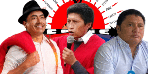 Tres precandidatos disputan la presidencia de la CONAIE