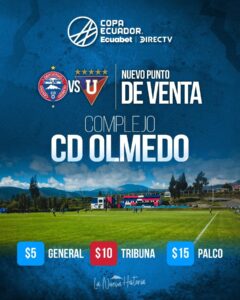 CD Olmedo se enfrenta a Liga de Quito en partido único por la Copa Ecuador 2025
