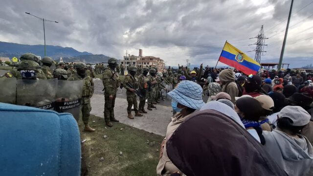 Paralización en Otavalo